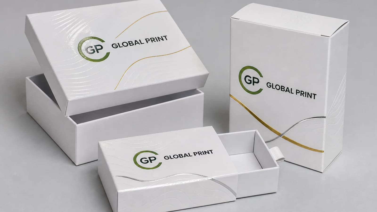 Откройте для себя высочайшее качество и инновационные решения с Global Print для изготовления коробок и стикеров. Наше производство предлагает не только экологические коробки из картона, но и эксклюзивные услуги, включая тиснение, припресс, объемны